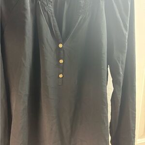 Lilly Pulitzer Black Blouse
